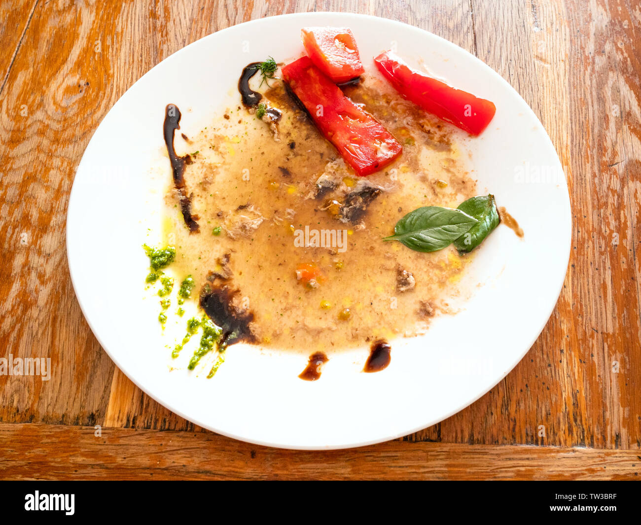 Leftover food plate vegetables hires stock photography and images Alamy