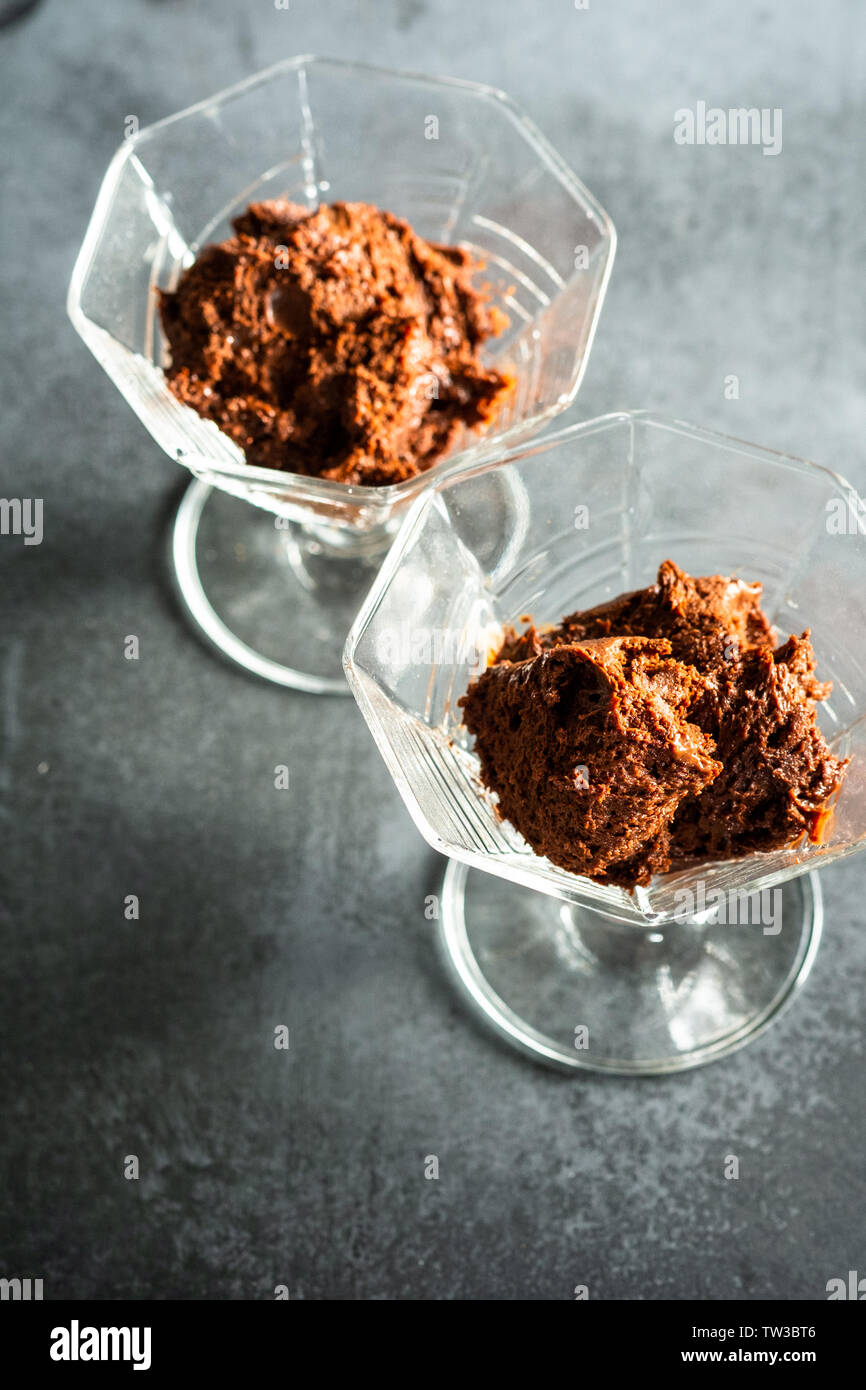 Chocolate Mousse Stock Photo
