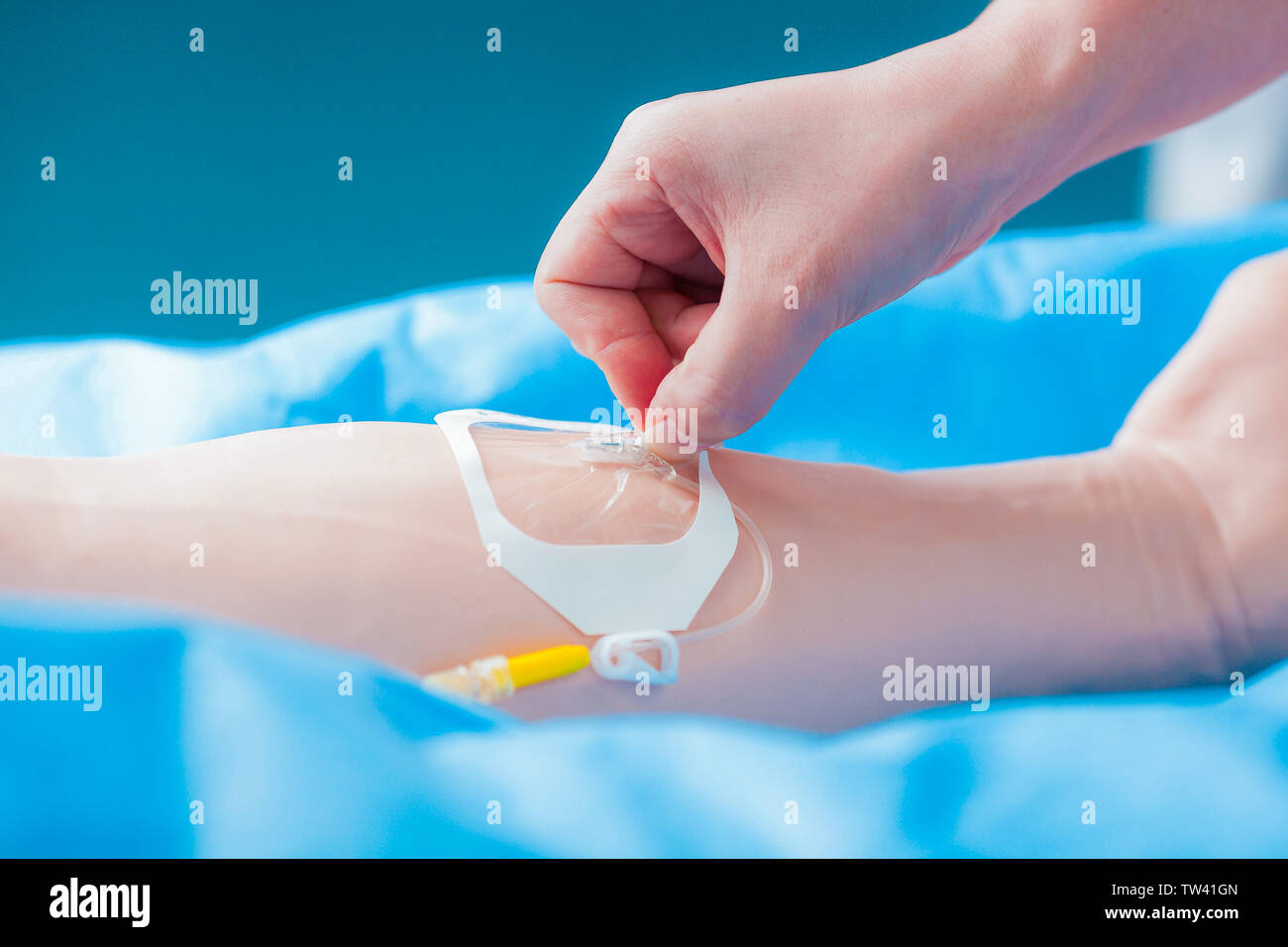 Medical care, operation of intravenous infusion, intravenous infusion