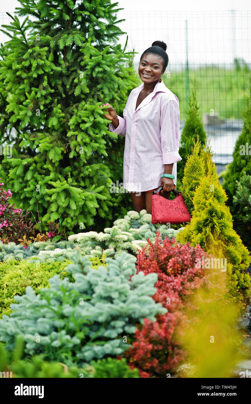 African Women Black Beautiful Brave and Bressed - Pink Color Garden Flag LT15 main image 1