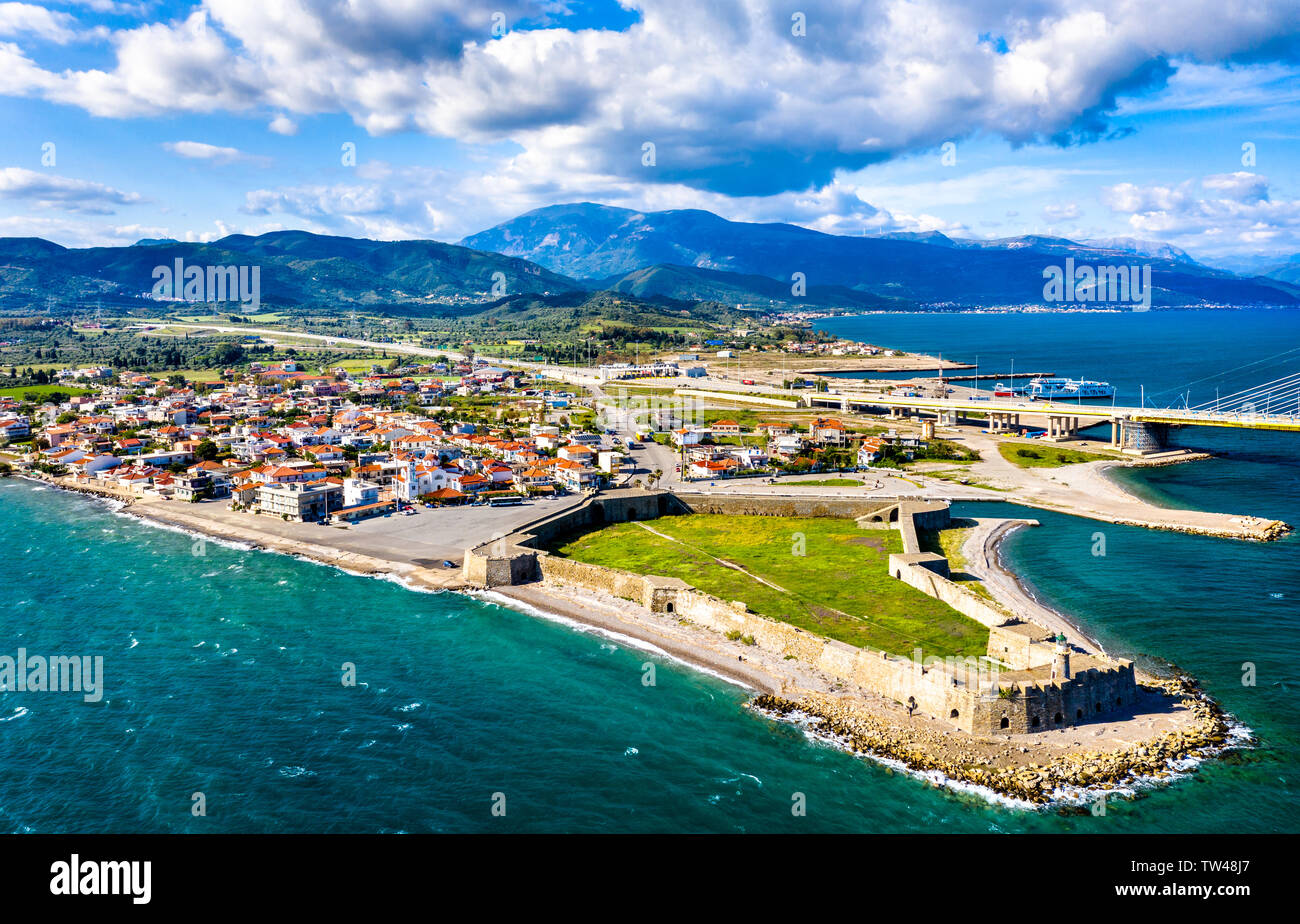 Antirrio Castle in Aetolia-Acarnania, Greece Stock Photo
