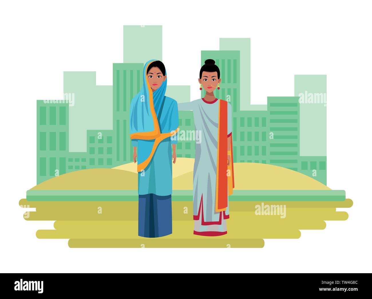 indian women avatar cartoon character Stock Vector Image & Art - Alamy