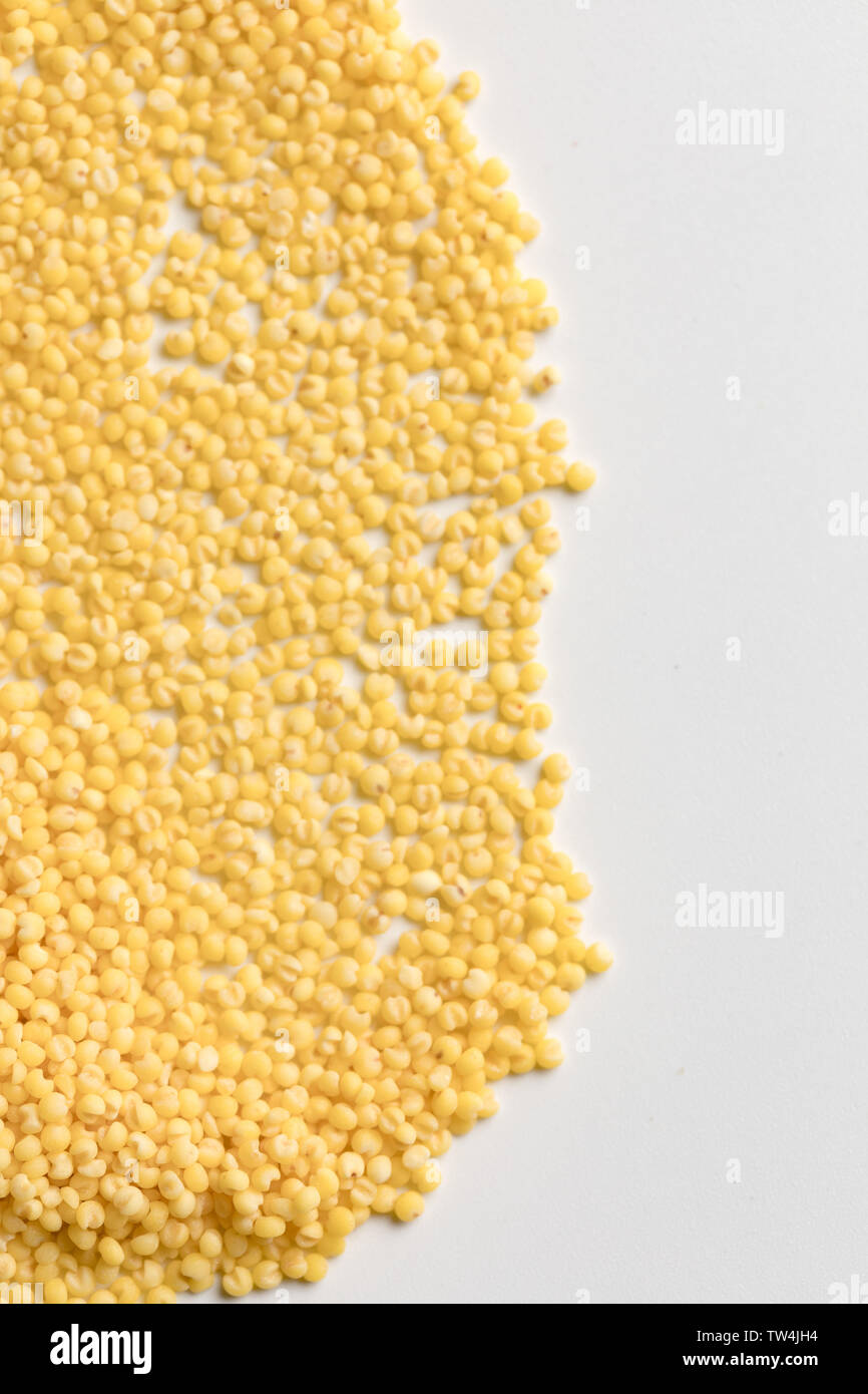 Yellow Rice Round Shape Little yellow rice Stock Photo - Alamy