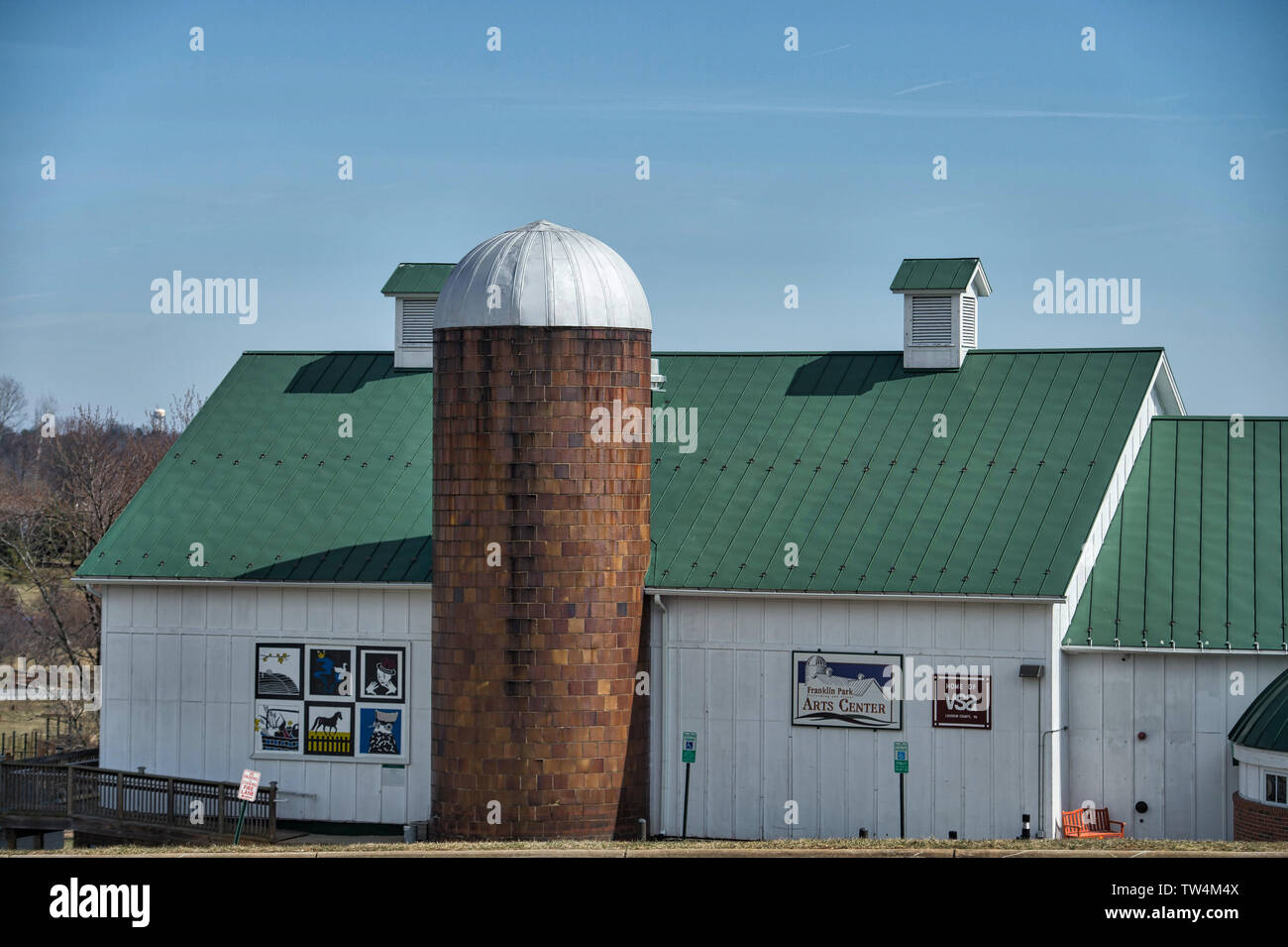 UNITED STATES - March 7, 2016: Franklin Park and Franklin Park Arts Center at 36441 Blueridge View Ln, in Purcellville Virginia.  (Photo by Douglas Gr Stock Photo