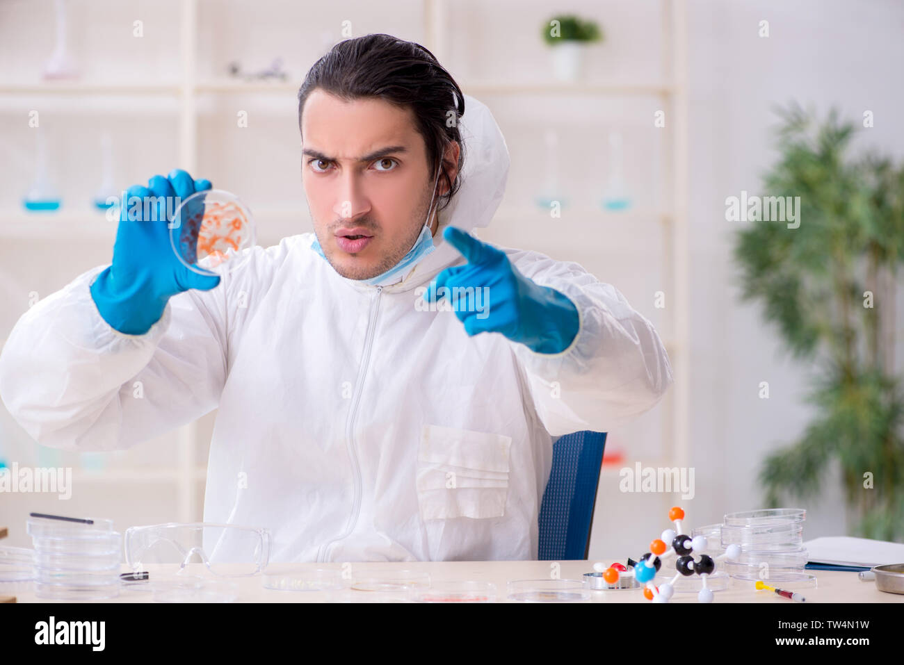 Angry pointing doctor young man hi-res stock photography and images - Alamy