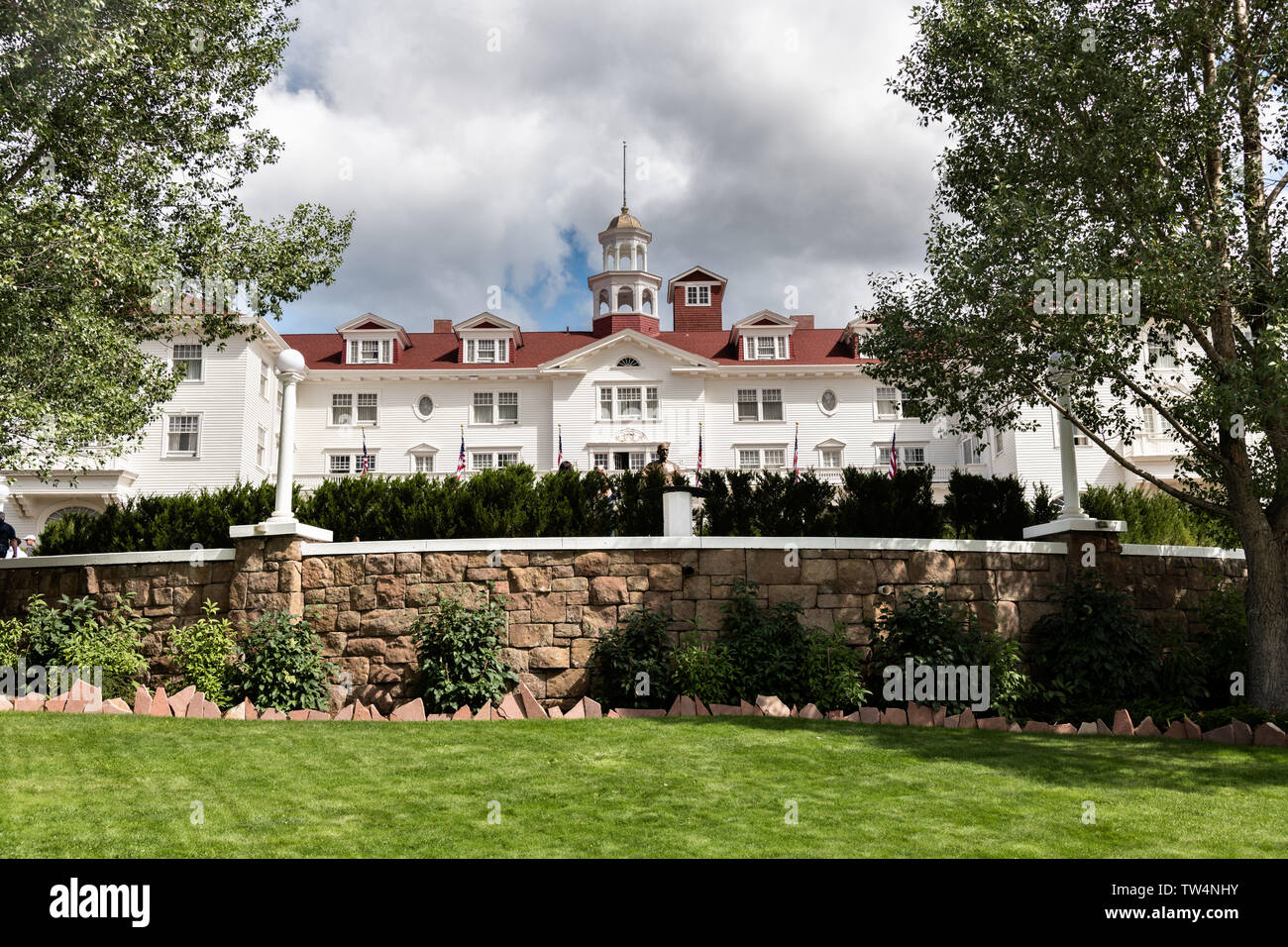 Beginning of Autumn Stanley Hotel Estes Park Rocky Mountains Colorado Sling  Chair by Enzwell Artworks