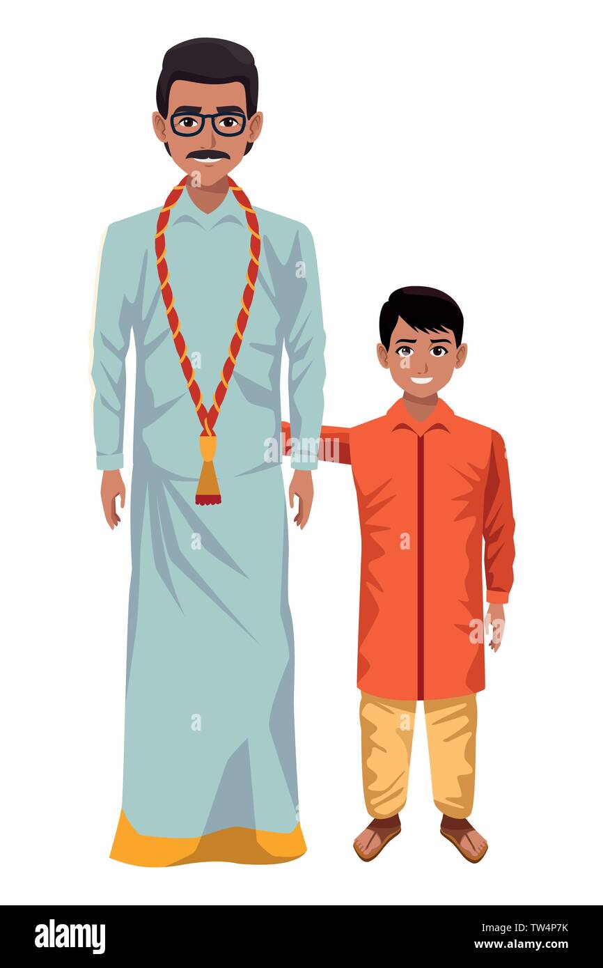 indian family avatar cartoon character Stock Vector Image & Art - Alamy