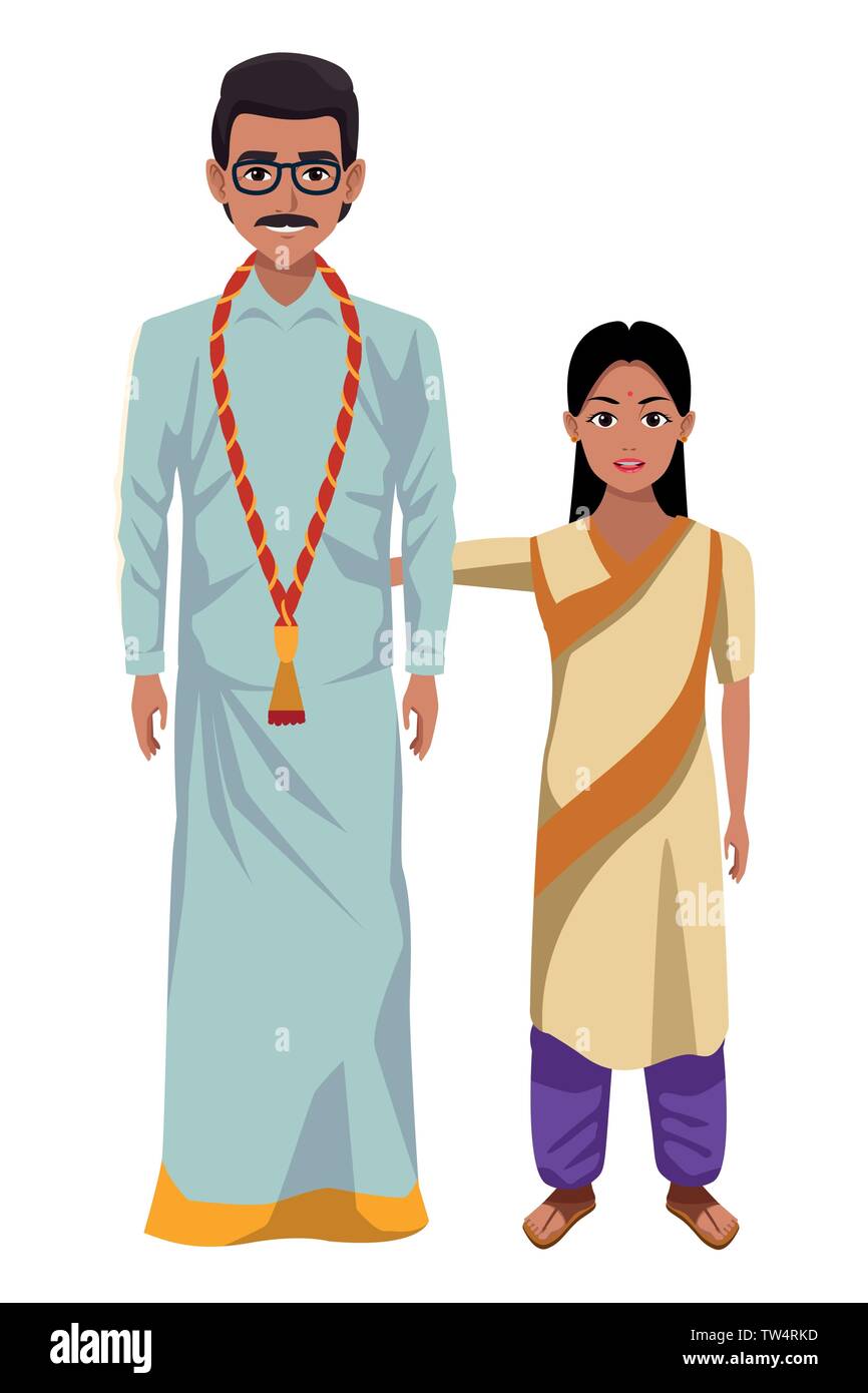 indian family avatar cartoon character Stock Vector Image & Art - Alamy