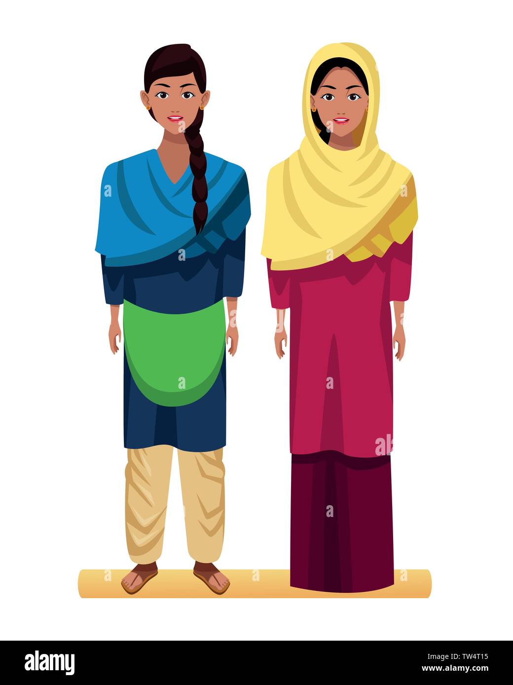 indian women avatar cartoon character Stock Vector Image & Art - Alamy
