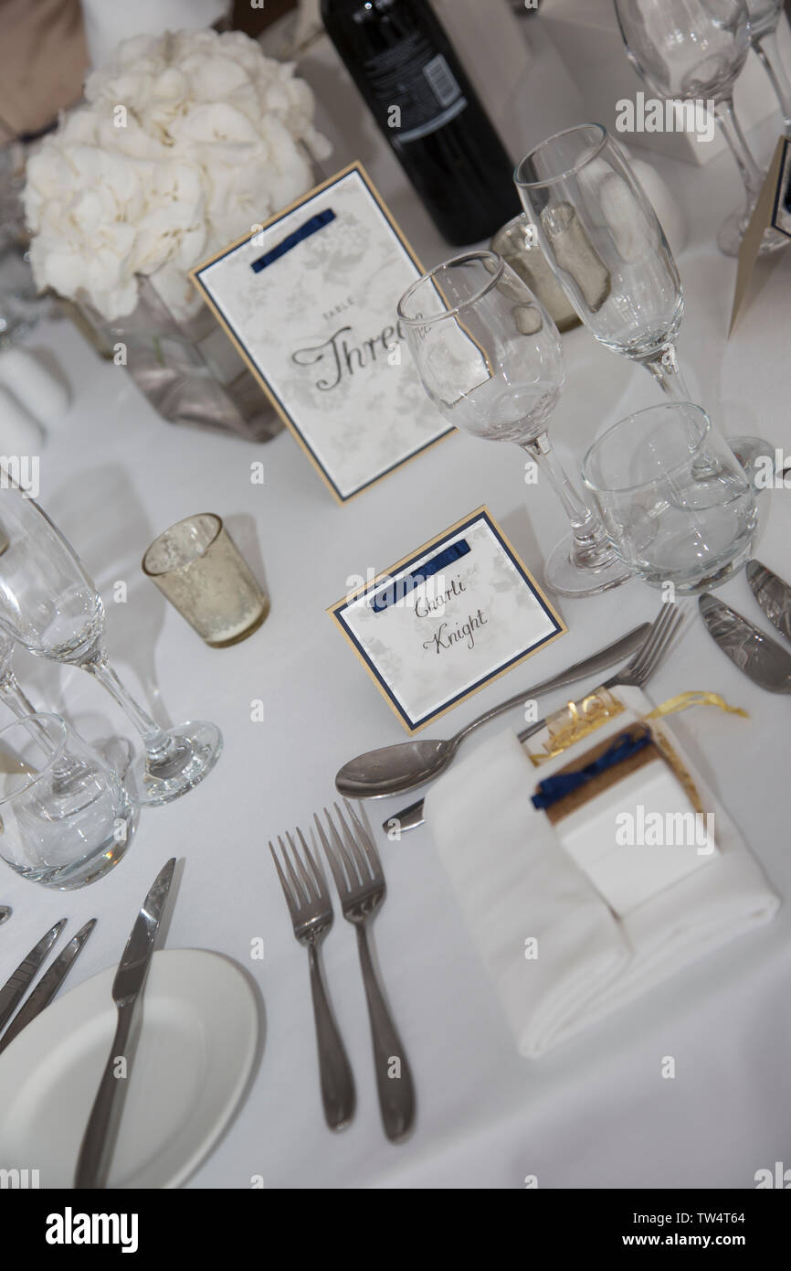 Wedding Reception Room No People Wedding Cake Decorated Tables
