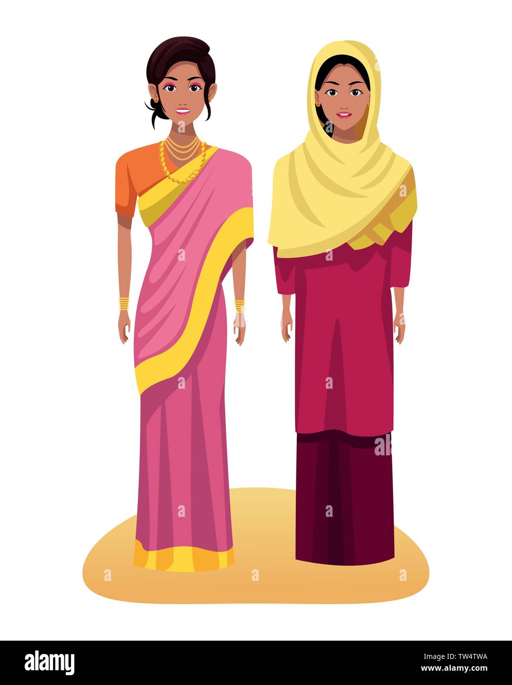 indian women avatar cartoon character Stock Vector Image & Art - Alamy