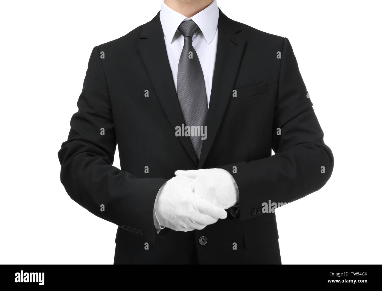 White gloves butler hires stock photography and images Alamy