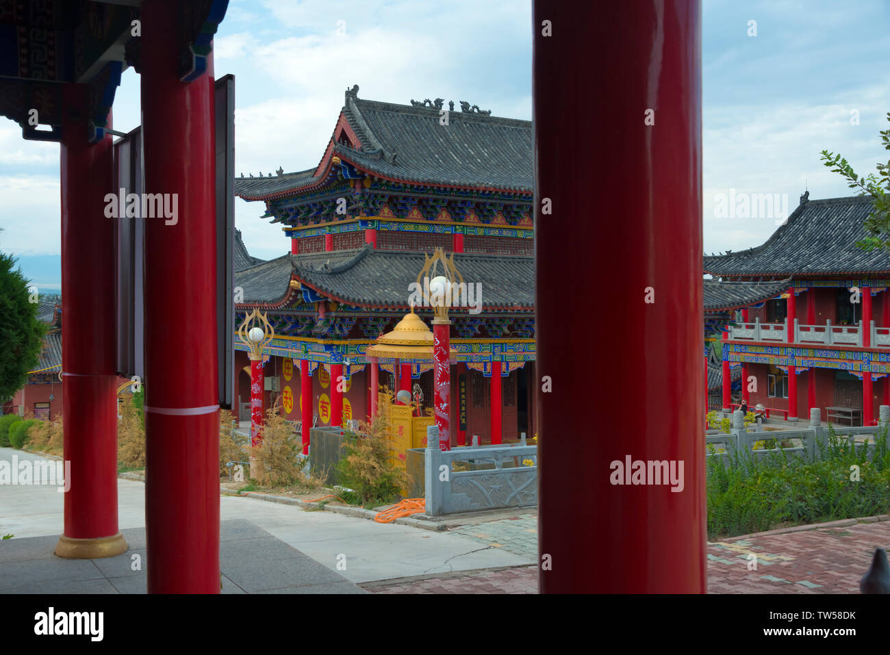 Huaning Temple, Yining (Ghulja), Xinjiang Province, China Stock Photo