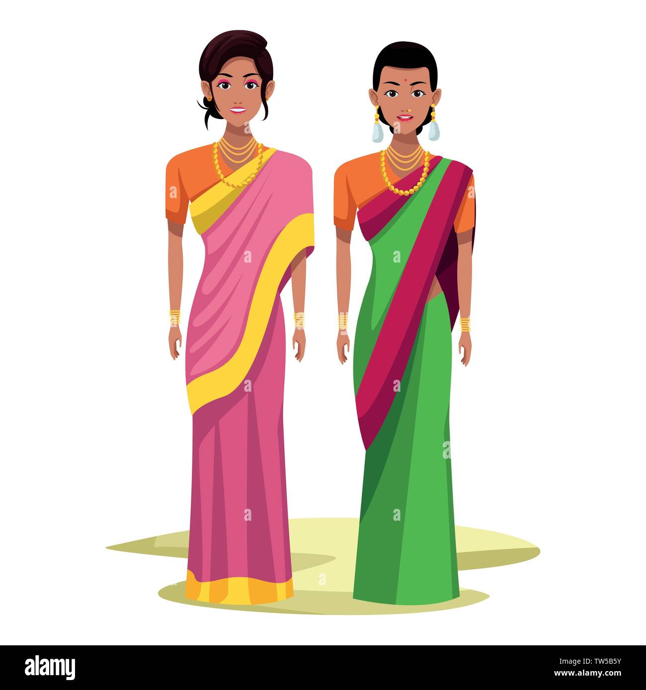 indian women avatar cartoon character Stock Vector Image & Art - Alamy