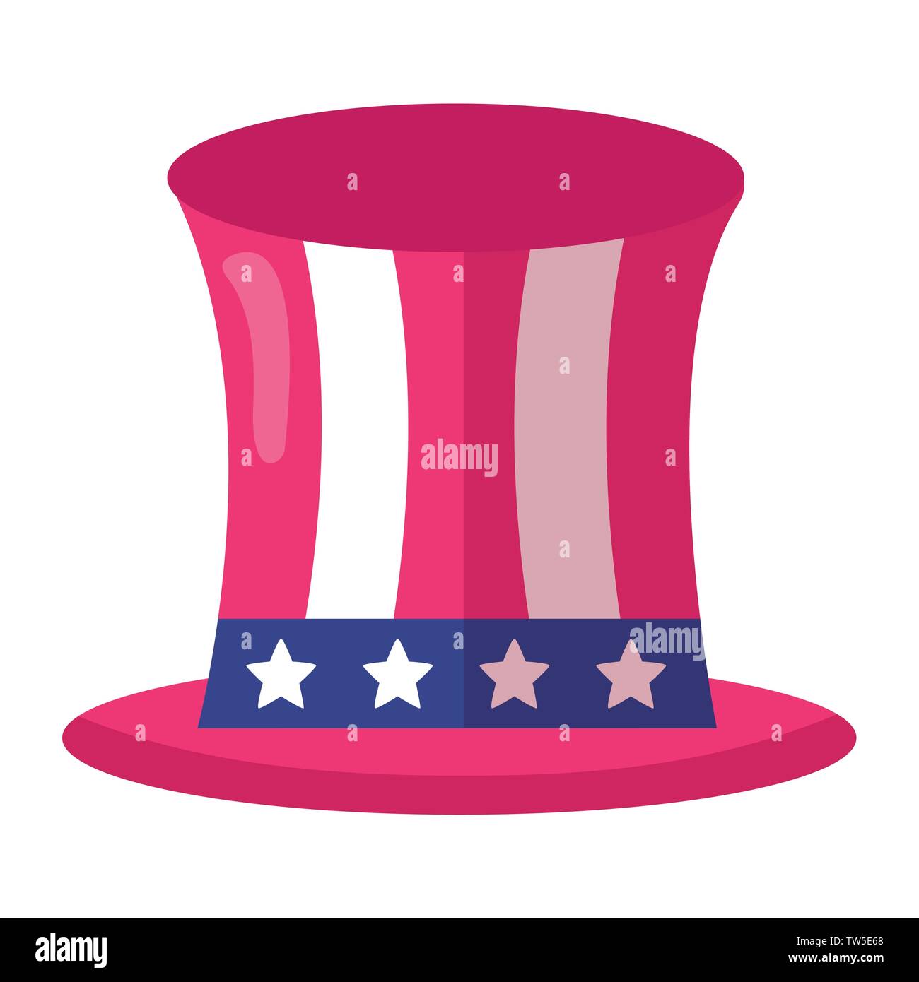 top hat with american flag Stock Vector Image & Art - Alamy
