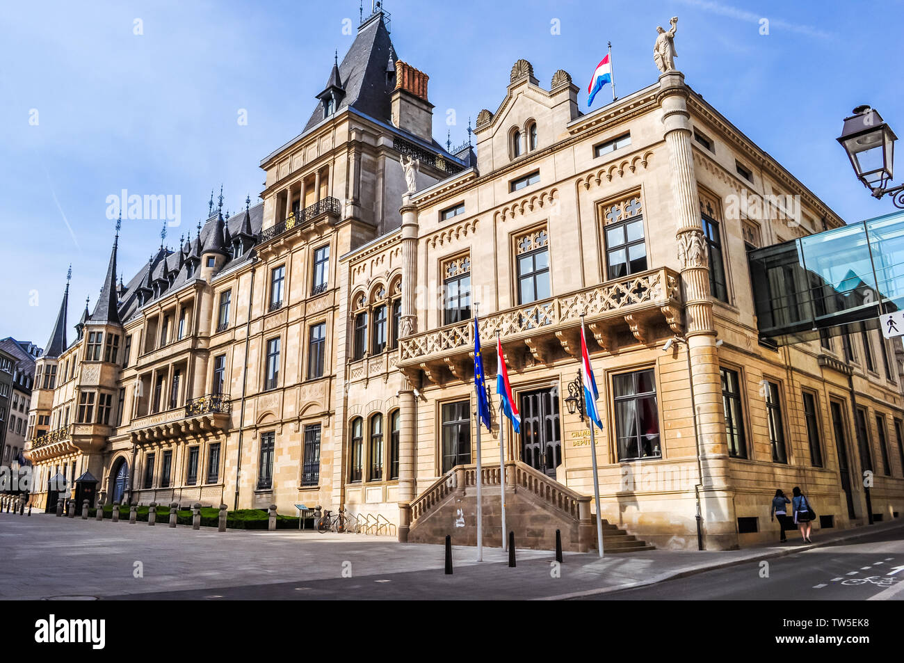 Luxembourg city architecture scenery Stock Photo - Alamy