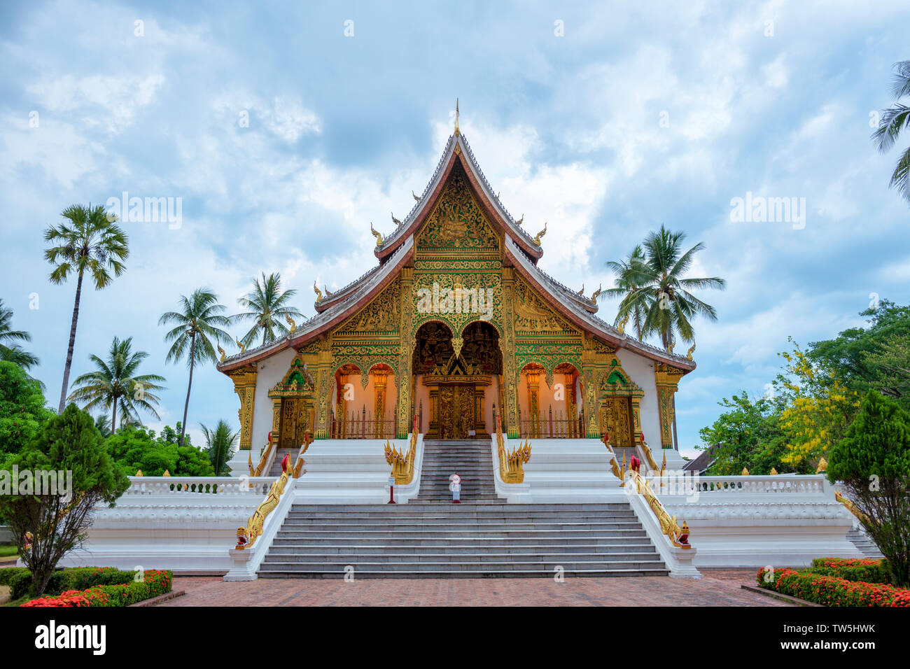 Haw Pha Bang in Luang Prabang Laos Stock Photo