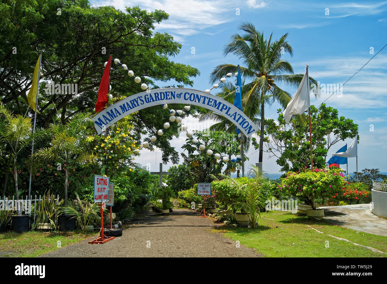 South East Asia,Philippines,Metro Cebu,Carcar City,Theotokos Shrine,Mama Mary's Garden of Contemplation Stock Photo