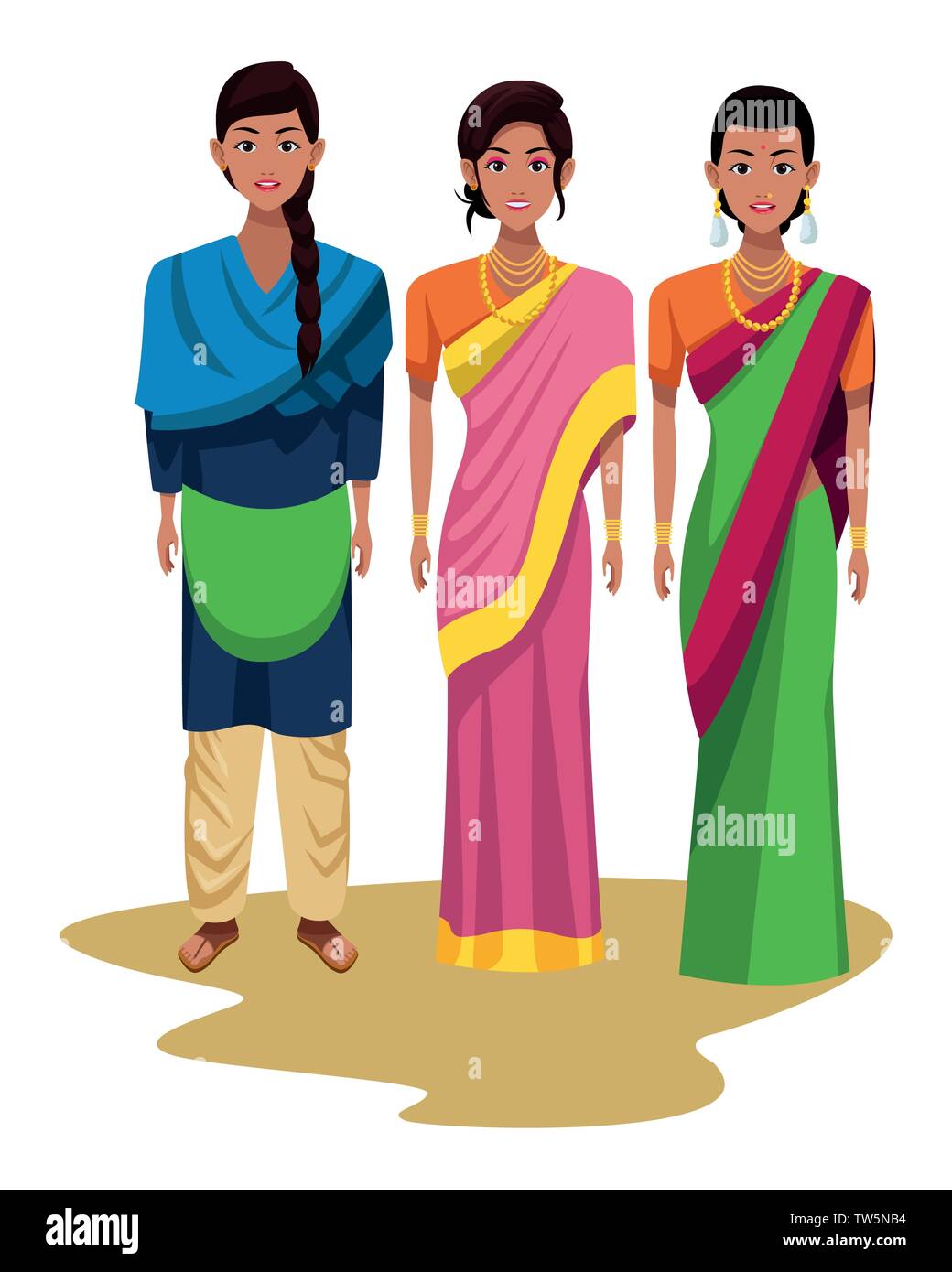 indian woman avatar cartoon character Stock Vector Image & Art - Alamy