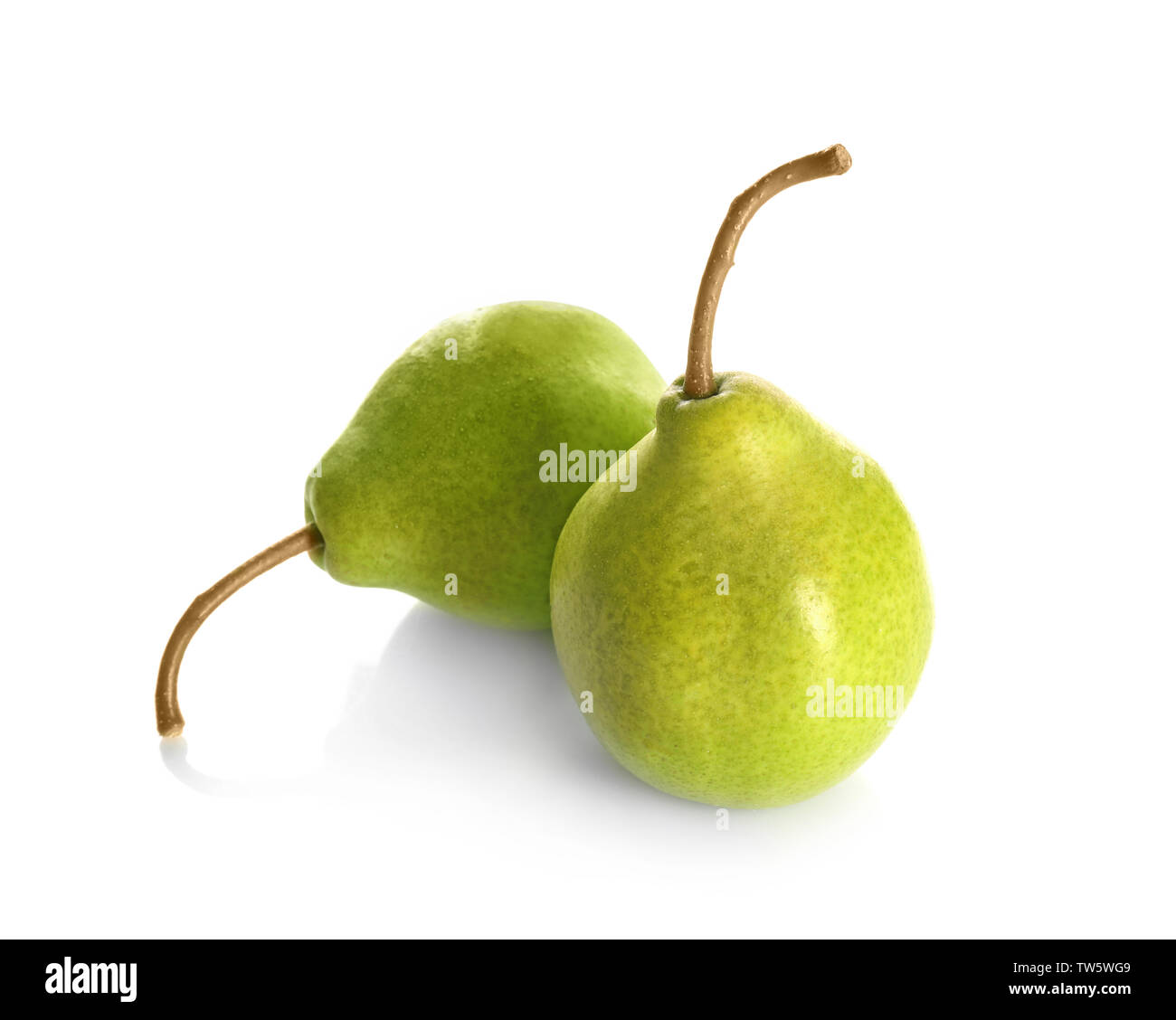 Delicious ripe pears, isolated on white Stock Photo - Alamy