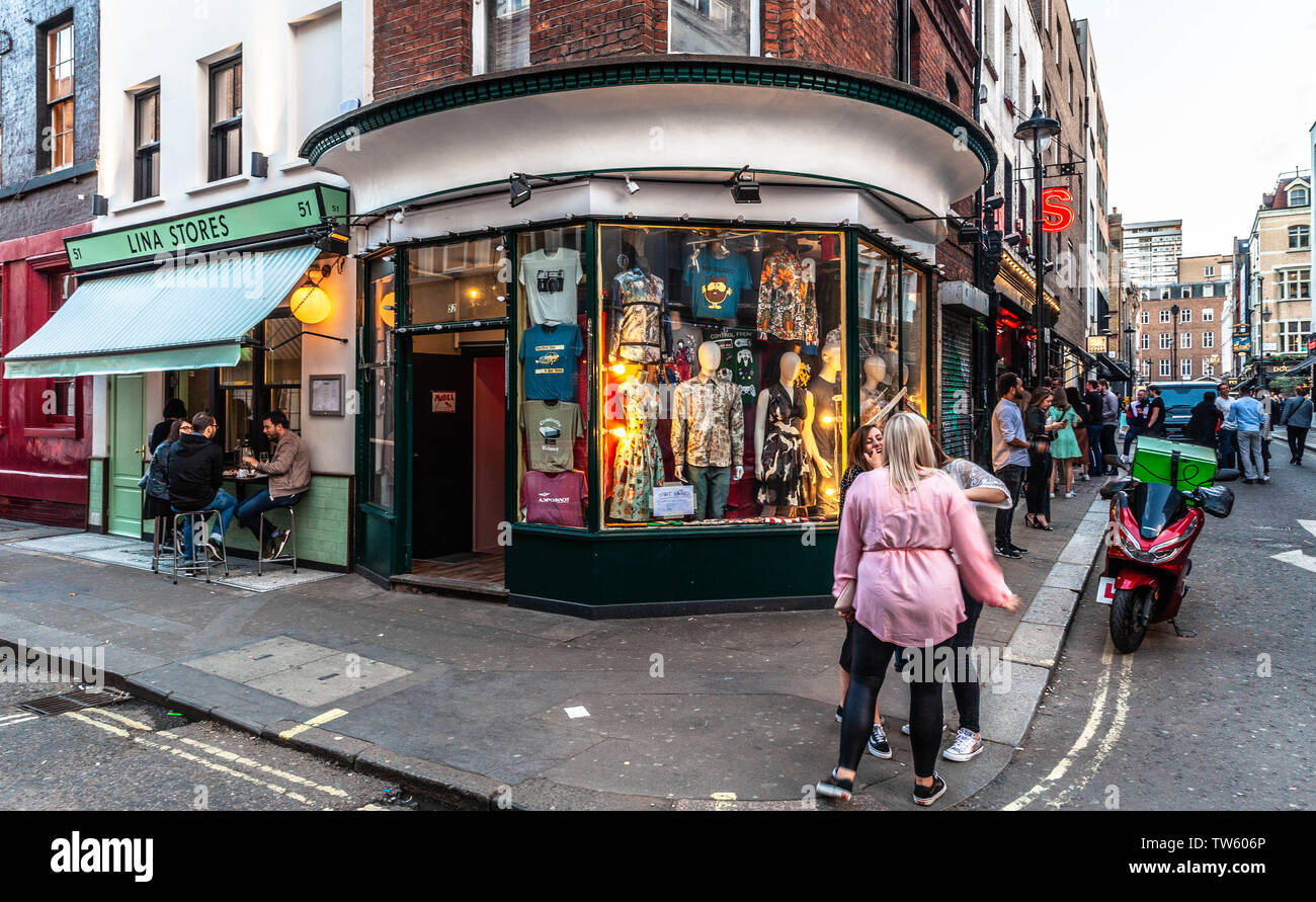 Soho shops, London, England, UK Stock Photo Alamy