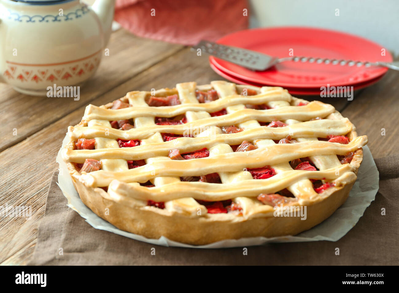 Rhubarb pie
