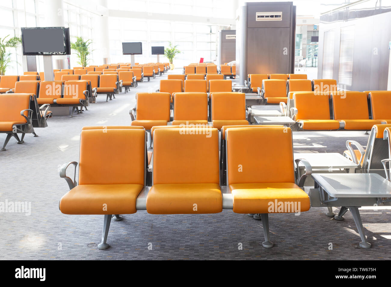Modern airport design hall interior Stock Photo - Alamy