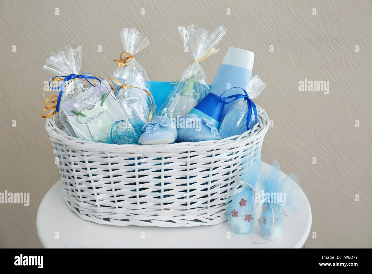 baby shower wicker baskets