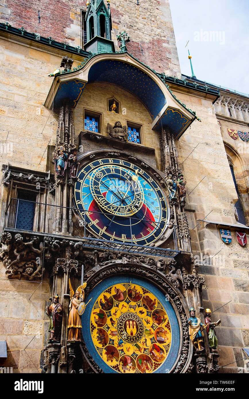 The Prague Astronomical Clock is a medieval clock located in