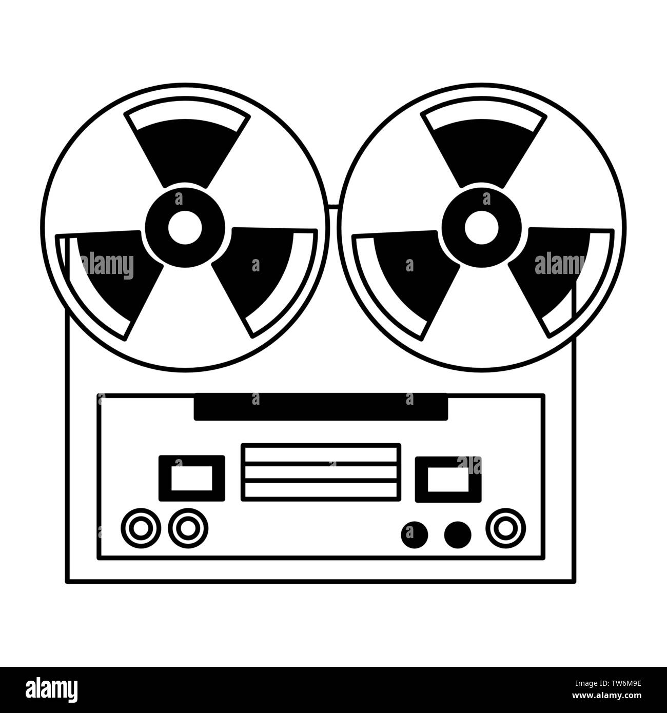 Music reel to reel tape Black and White Stock Photos & Images - Page 2 -  Alamy