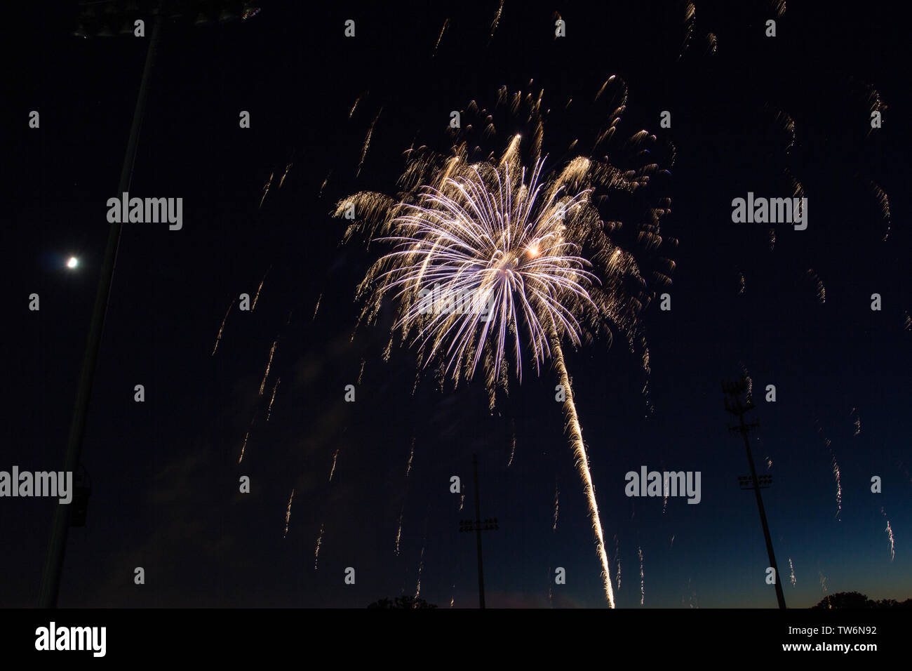 Independence Day Fireworks, Worthington, Ohio Stock Photo Alamy