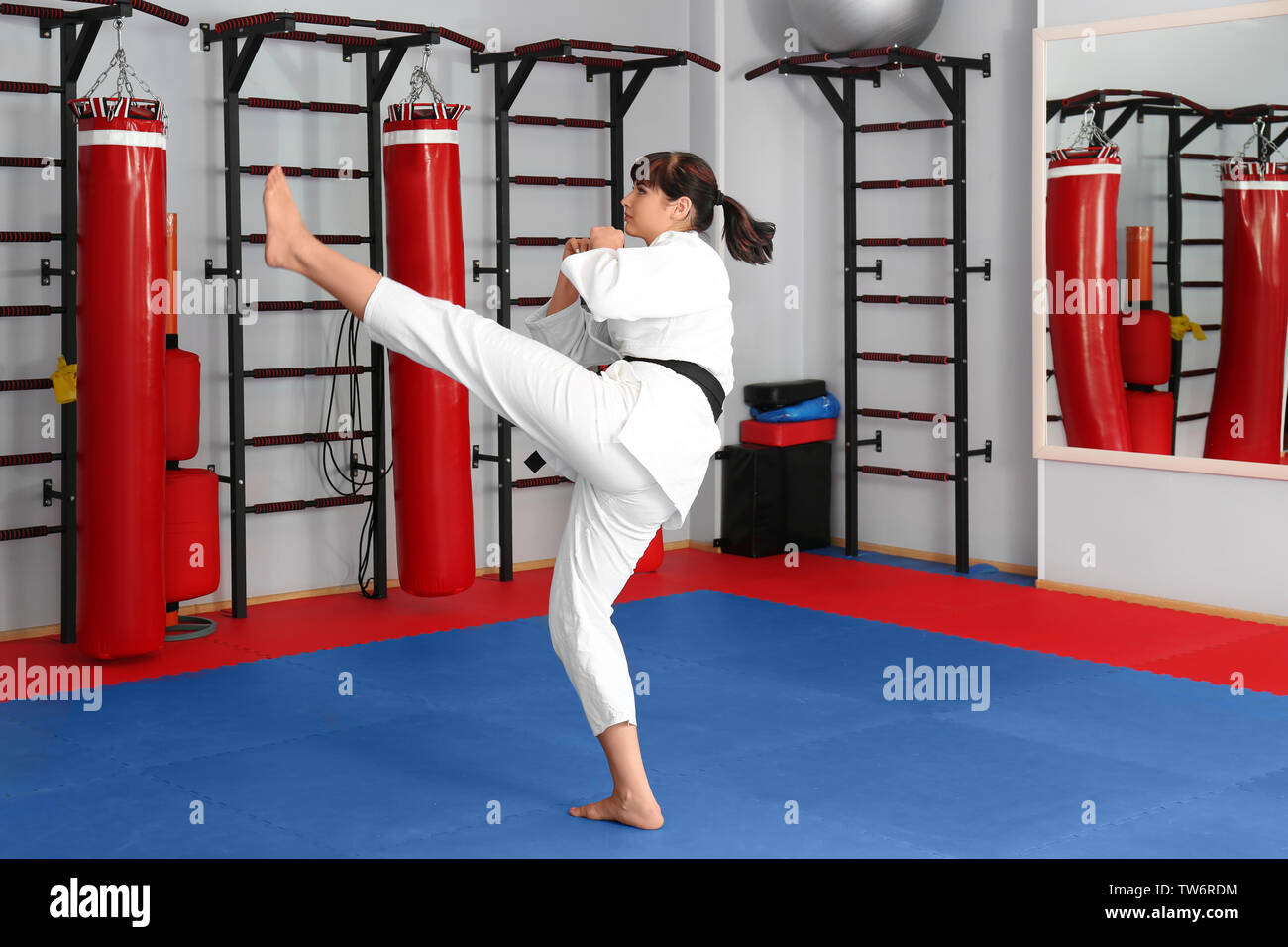 Female Martial Art Instructor High Resolution Stock Photography and