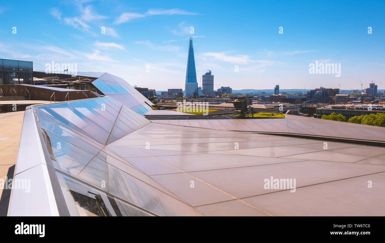 London, UK - May 15 2018:  View of the City of London from One New Change shopping center Stock Photo