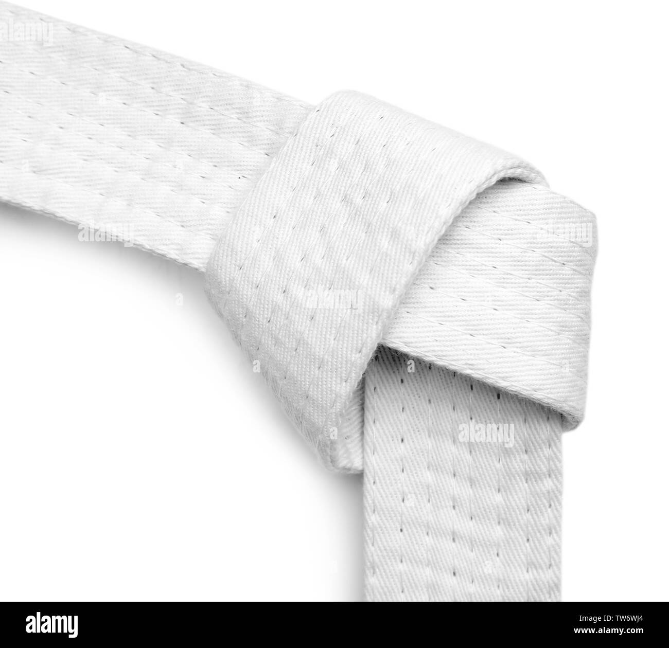 Karate belt on white background Stock Photo - Alamy