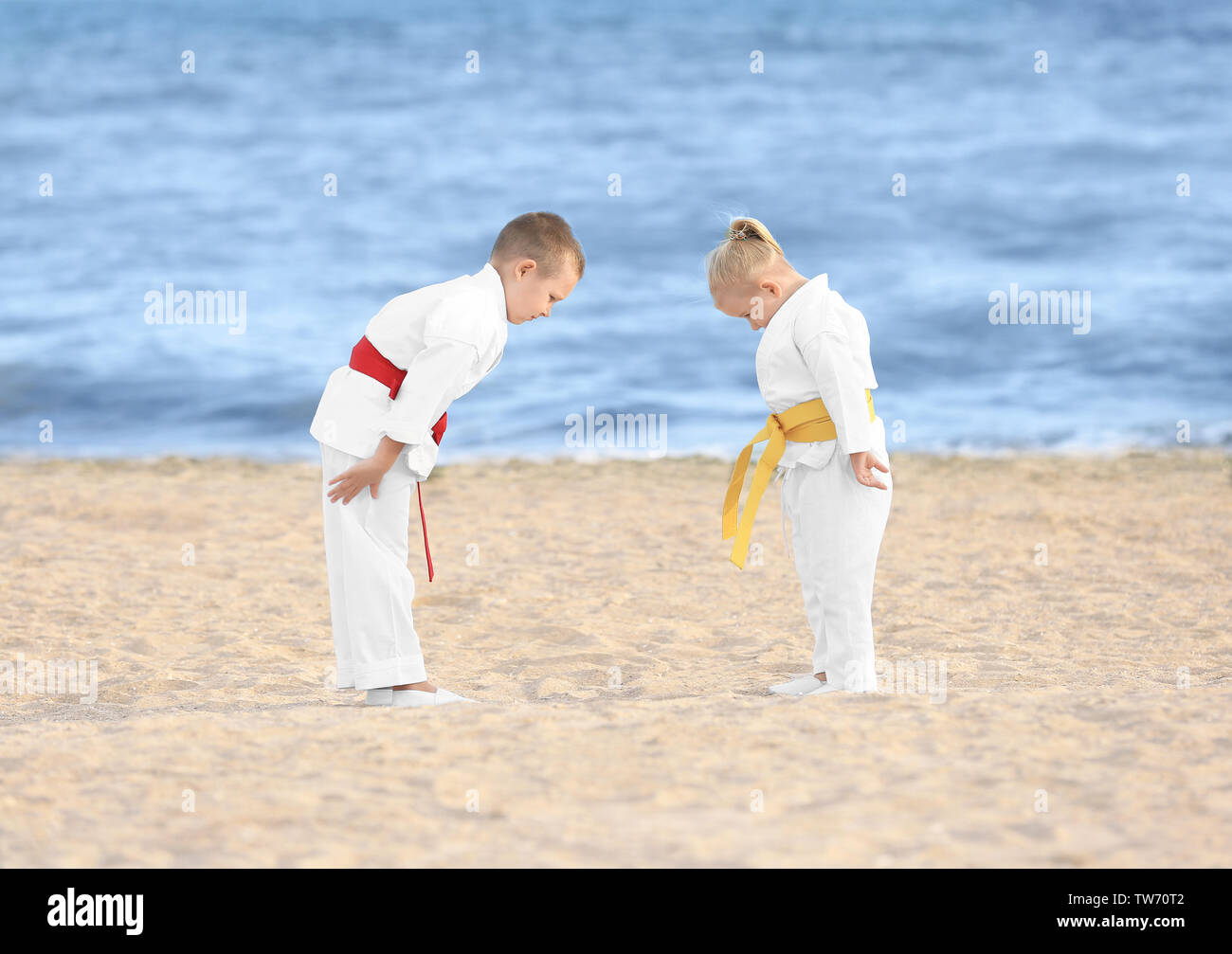 Karate bow children hires stock photography and images Alamy