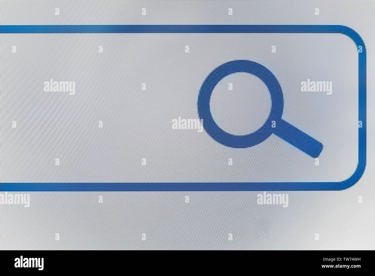 Searching box on monitor screen Stock Photo - Alamy