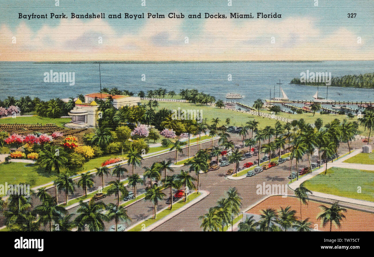 1947 MIAMI, FL, BOATWRIGHT HOTEL POSTCARD