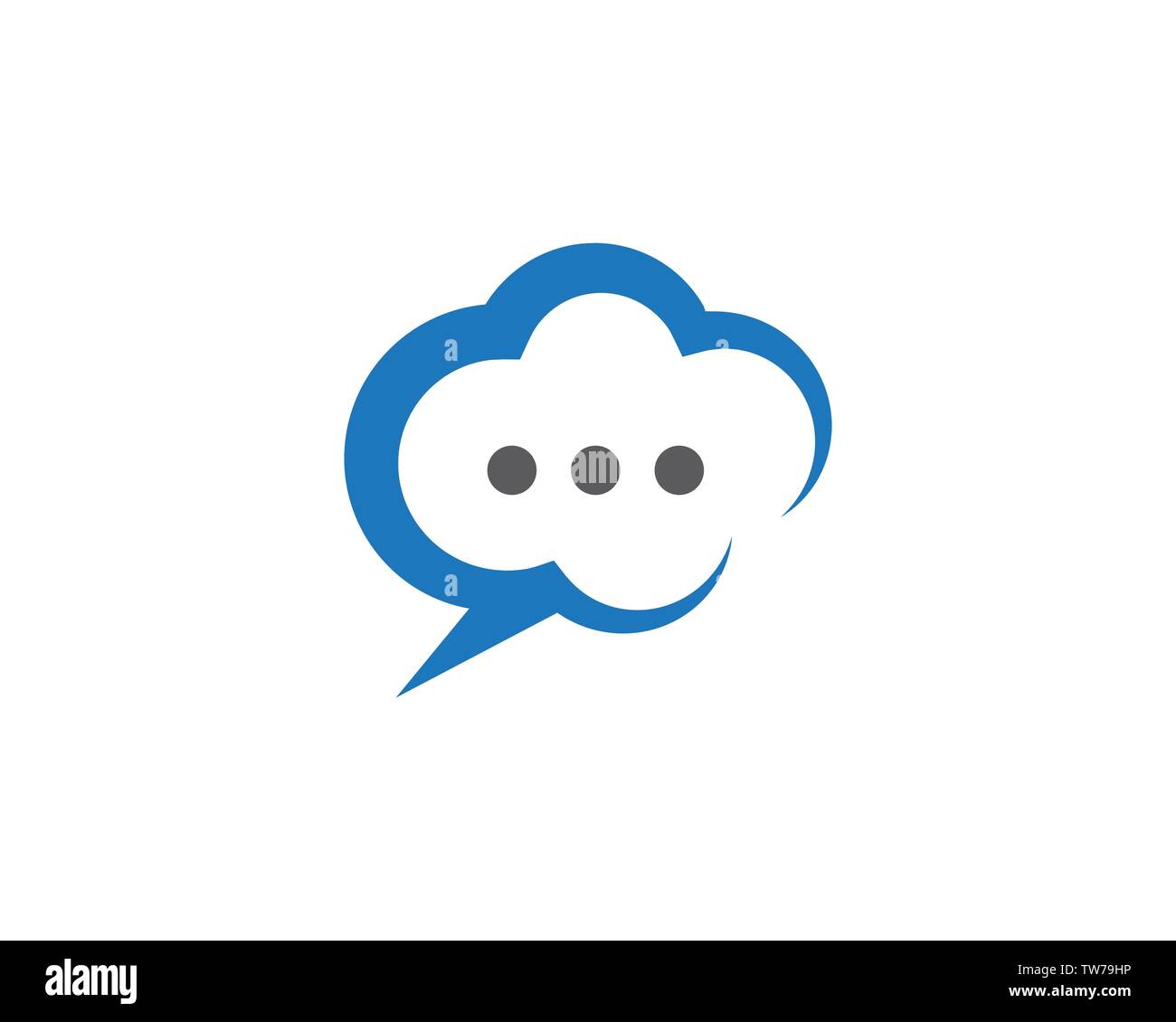 Speech bubble icon Logo template vector illustration Stock Vector Image ...