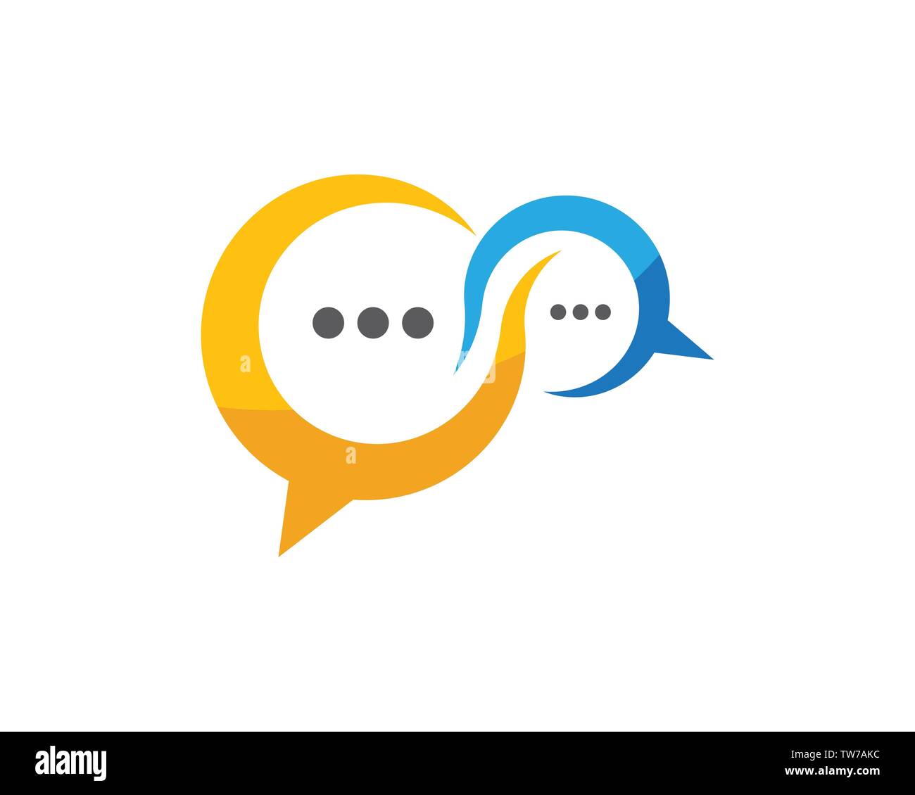 Speech bubble icon Logo template vector illustration Stock Vector Image ...