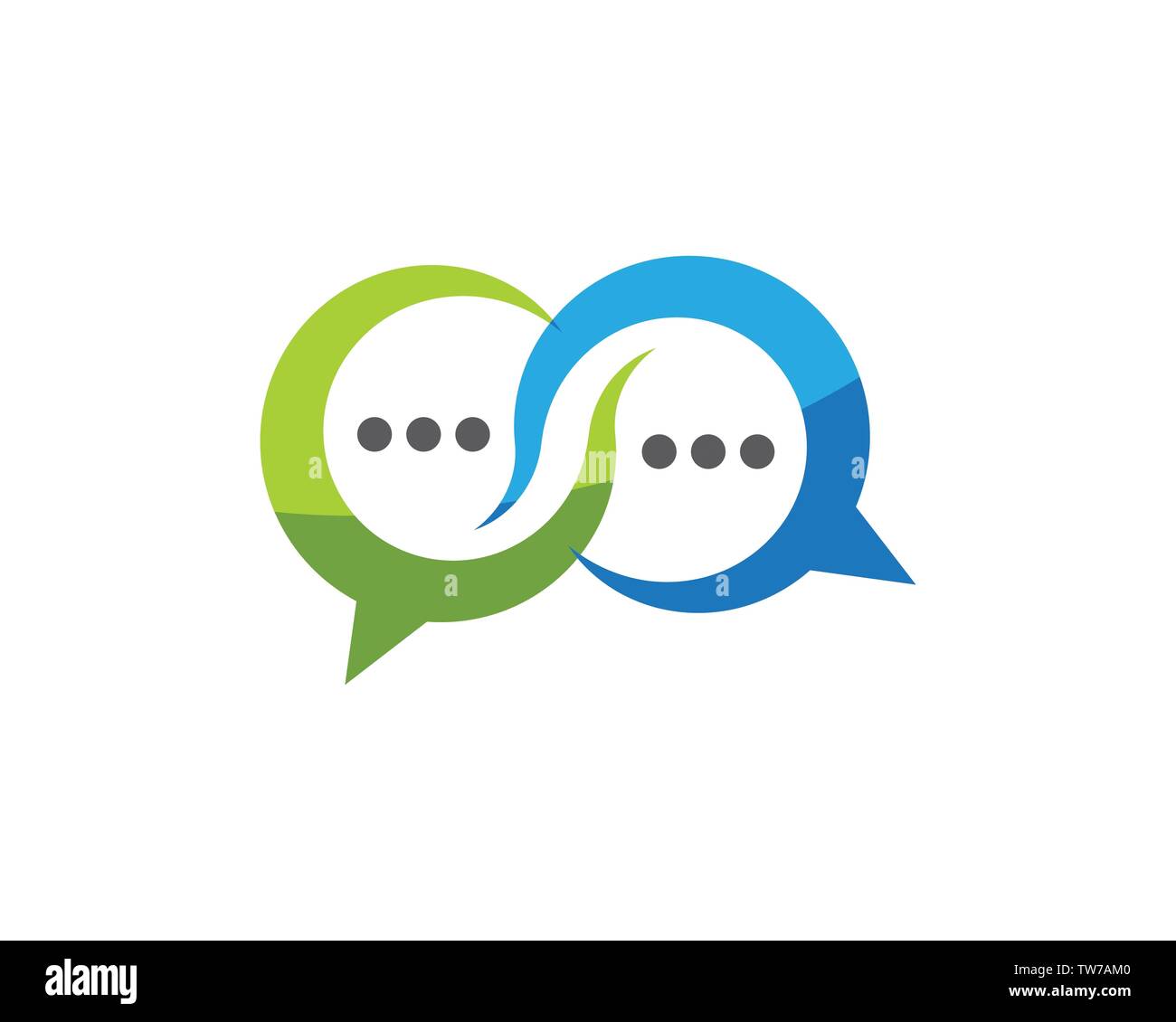 Speech bubble icon Logo template vector illustration Stock Vector Image ...