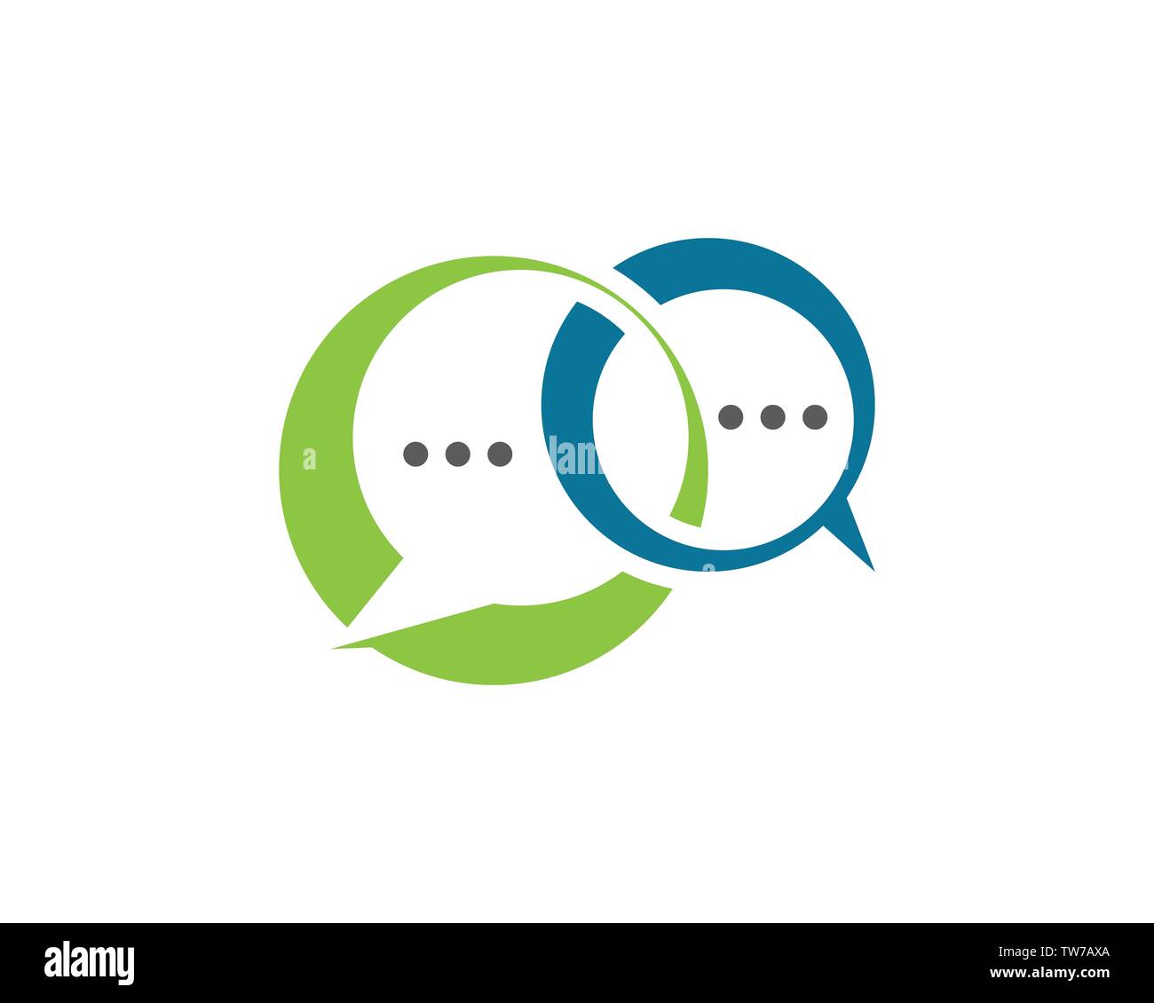 Speech bubble icon Logo template vector illustration Stock Vector Image ...