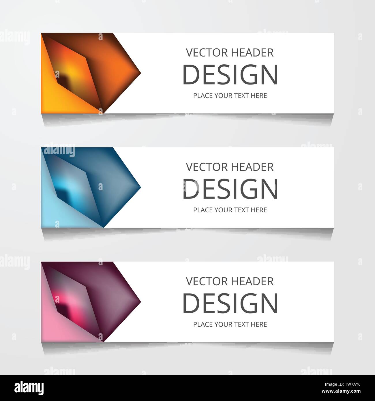Abstract Web banner design background or header Templates Stock Vector ...