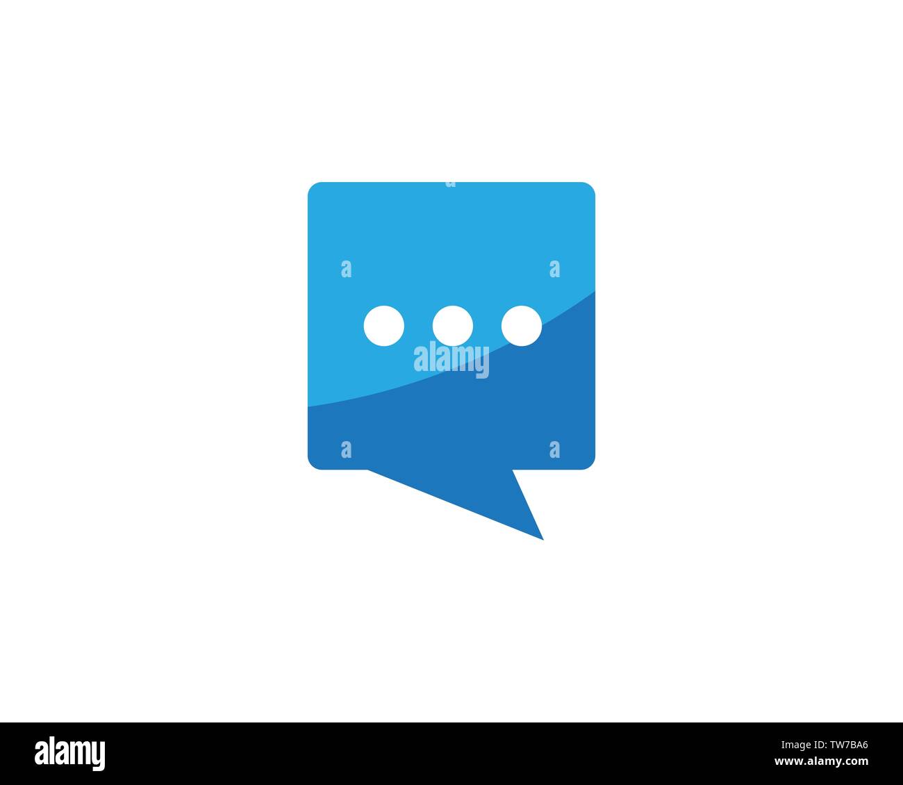 Speech bubble icon Logo template vector illustration Stock Vector Image ...