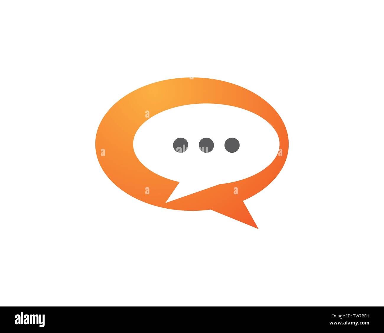 Speech bubble icon Logo template vector illustration Stock Vector Image ...