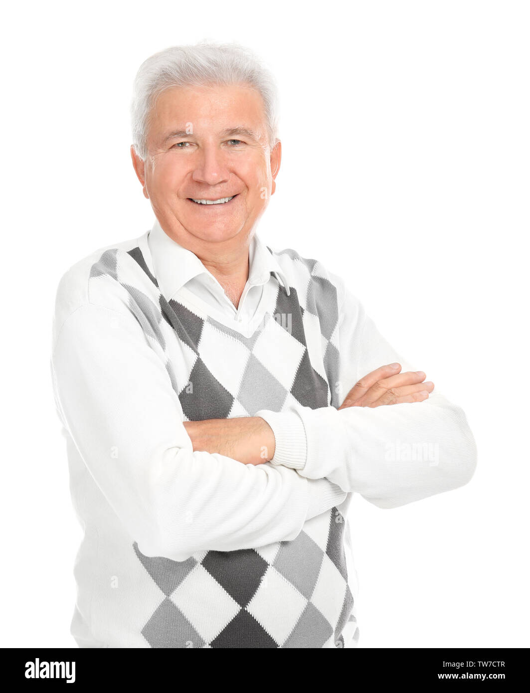 White slim elderly man hi-res stock photography and images - Alamy