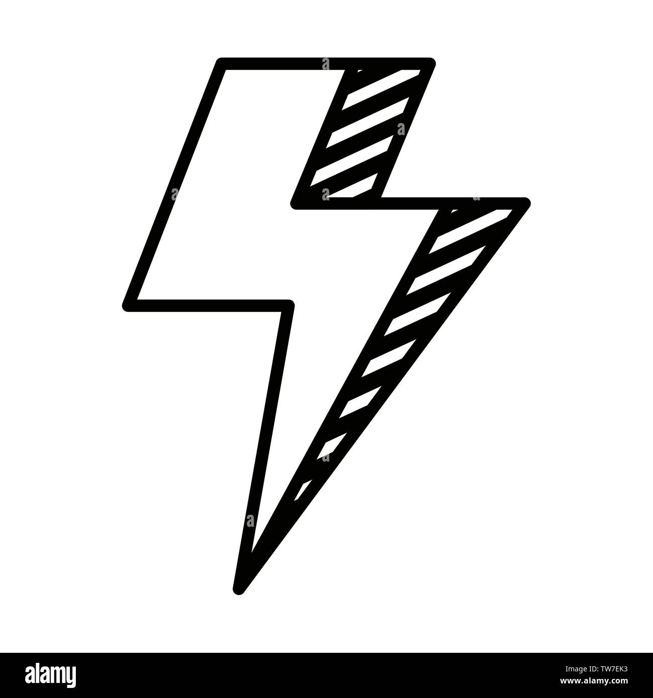 power thunder electric ray icon Stock Vector Image & Art - Alamy