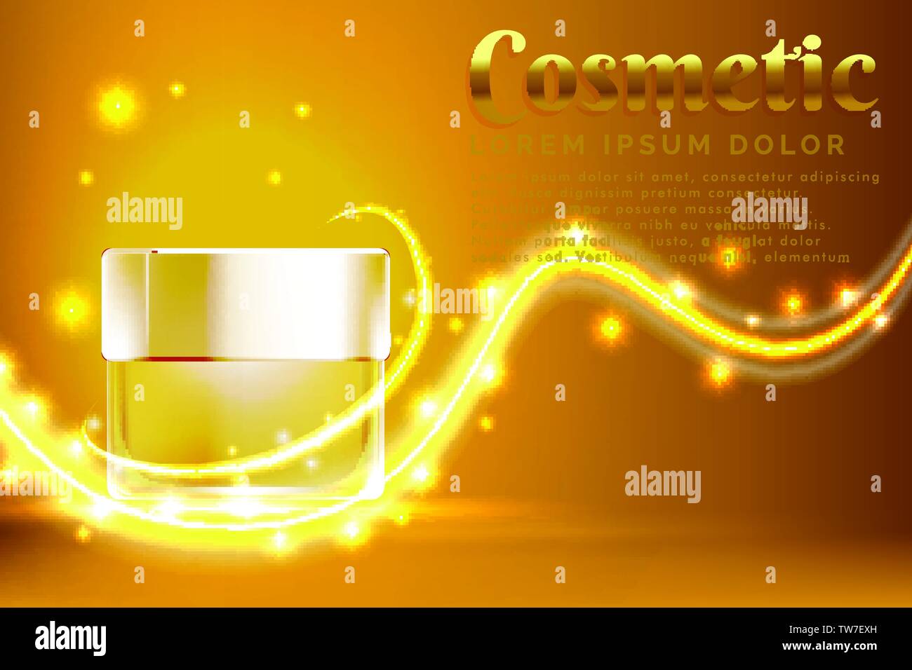 Download Cream Jar Cosmetic Products Ad With Shiny Gold Background Stock Vector Image Art Alamy Yellowimages Mockups
