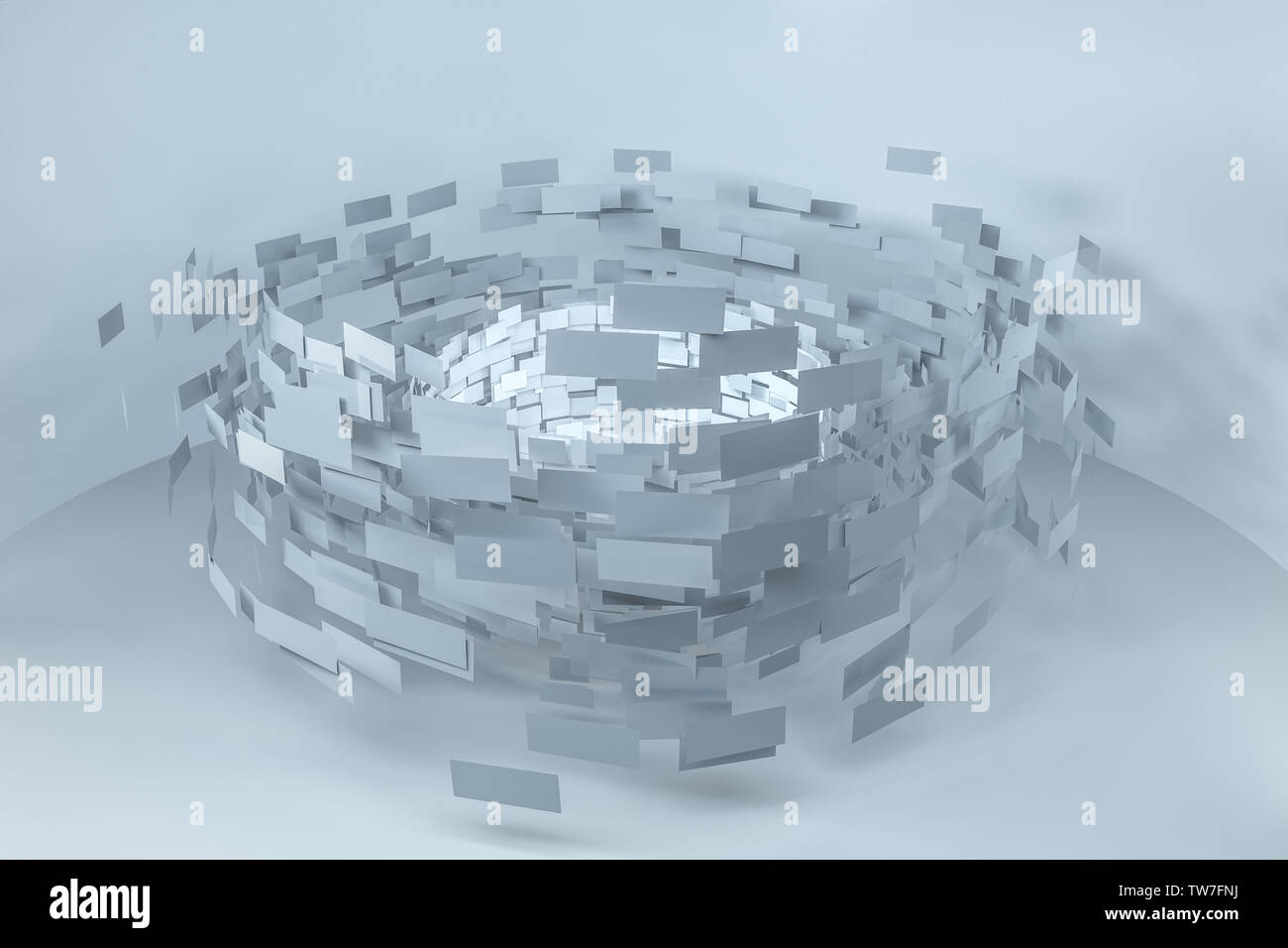 3d rendering flow square hi-res stock photography and images - Alamy