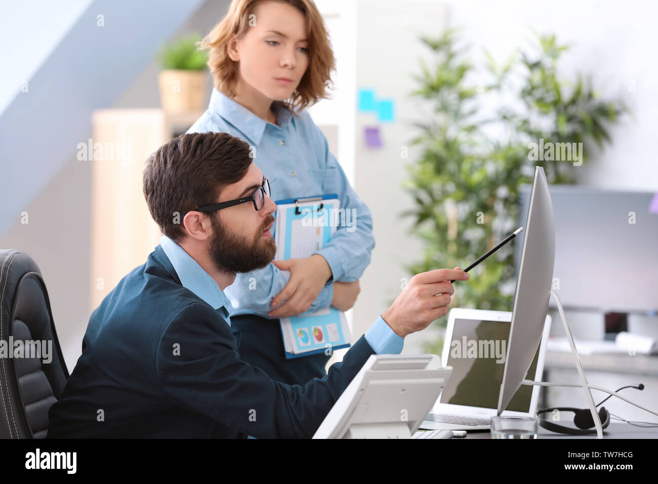 Managers working in office Stock Photo