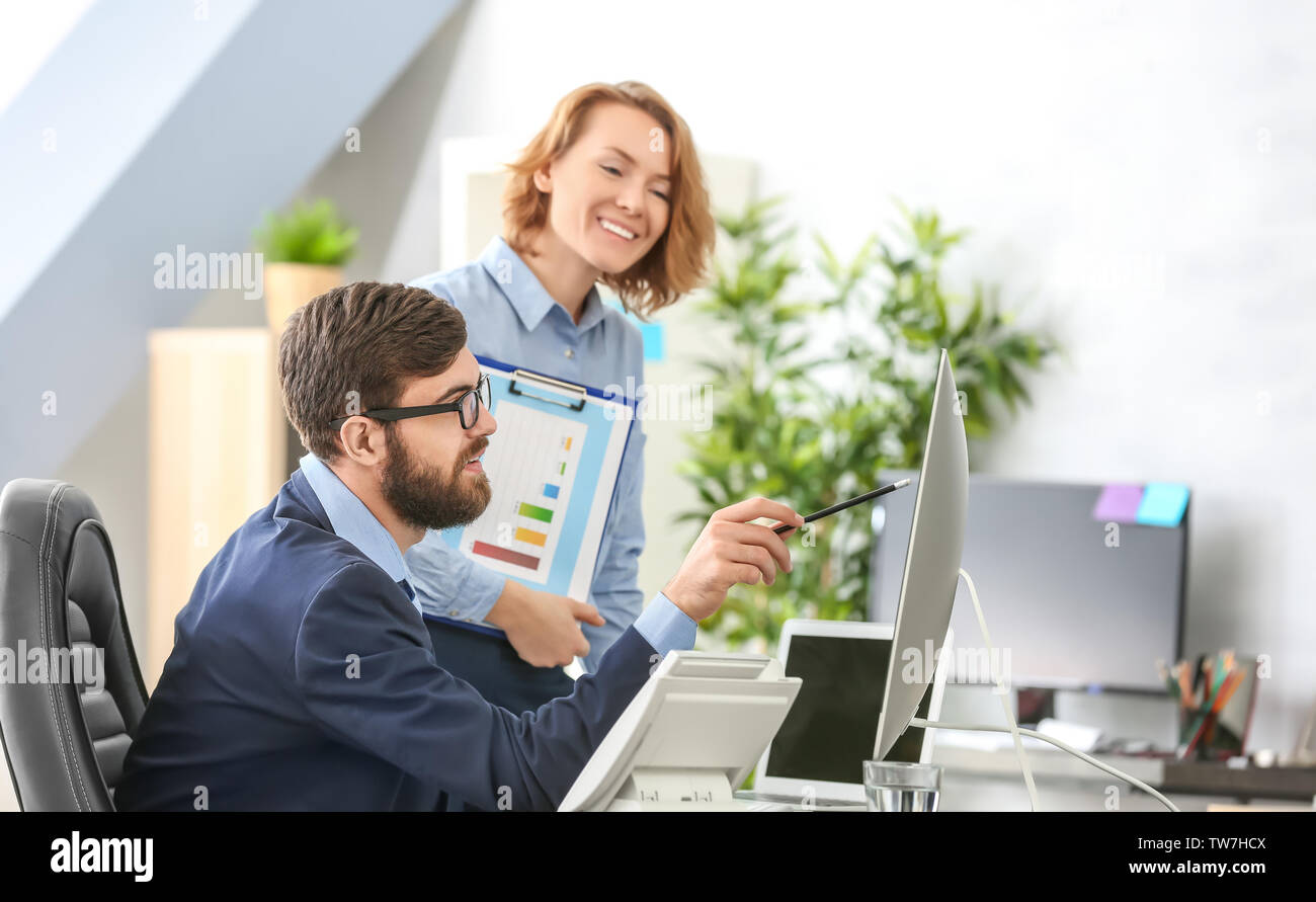 Managers working in office Stock Photo